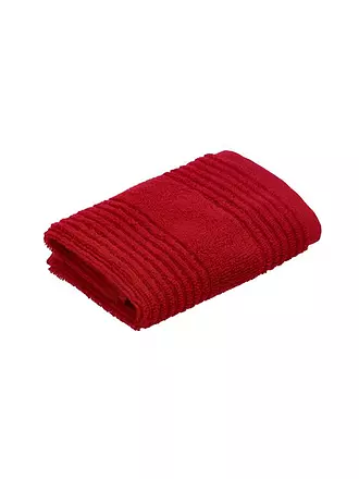 VOSSEN | Seiftuch TOMORROW 30x30cm Grigio scuro | rot